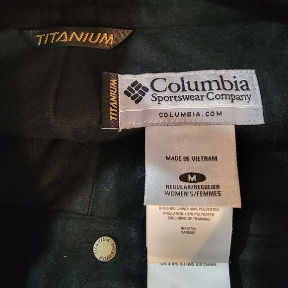 Columbia Titanium Omni-Tech Women's Black Snow Ski Pants Size Medium - Picture 10 of 11